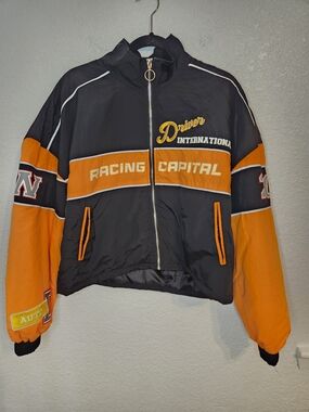 PrettyLittleThing racer jacket Racing Capital Driver International Petite 4